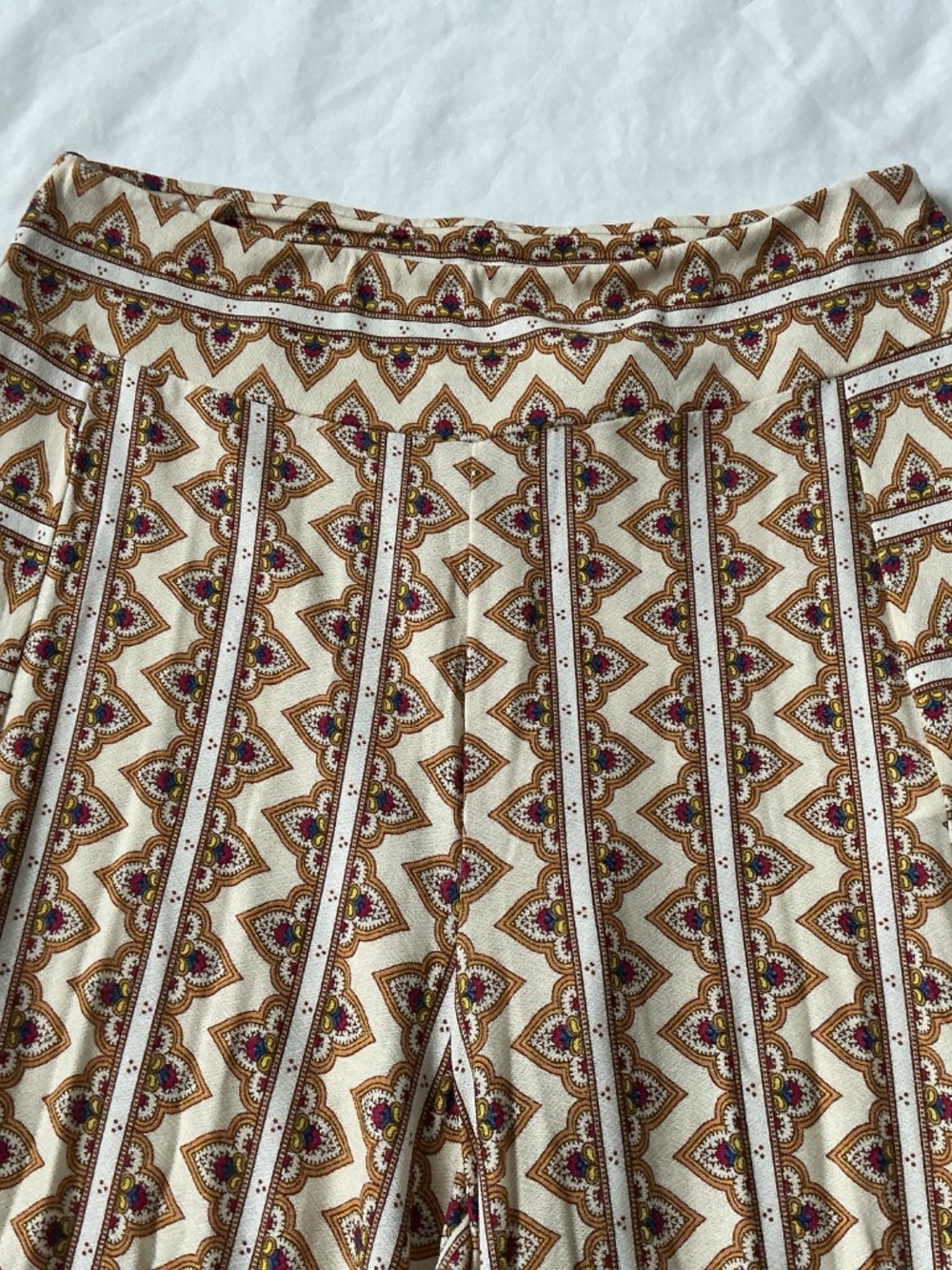 Farm Rio Anthropologie sz S Striped Wide Leg Boho Pant - Picture 5 of 10